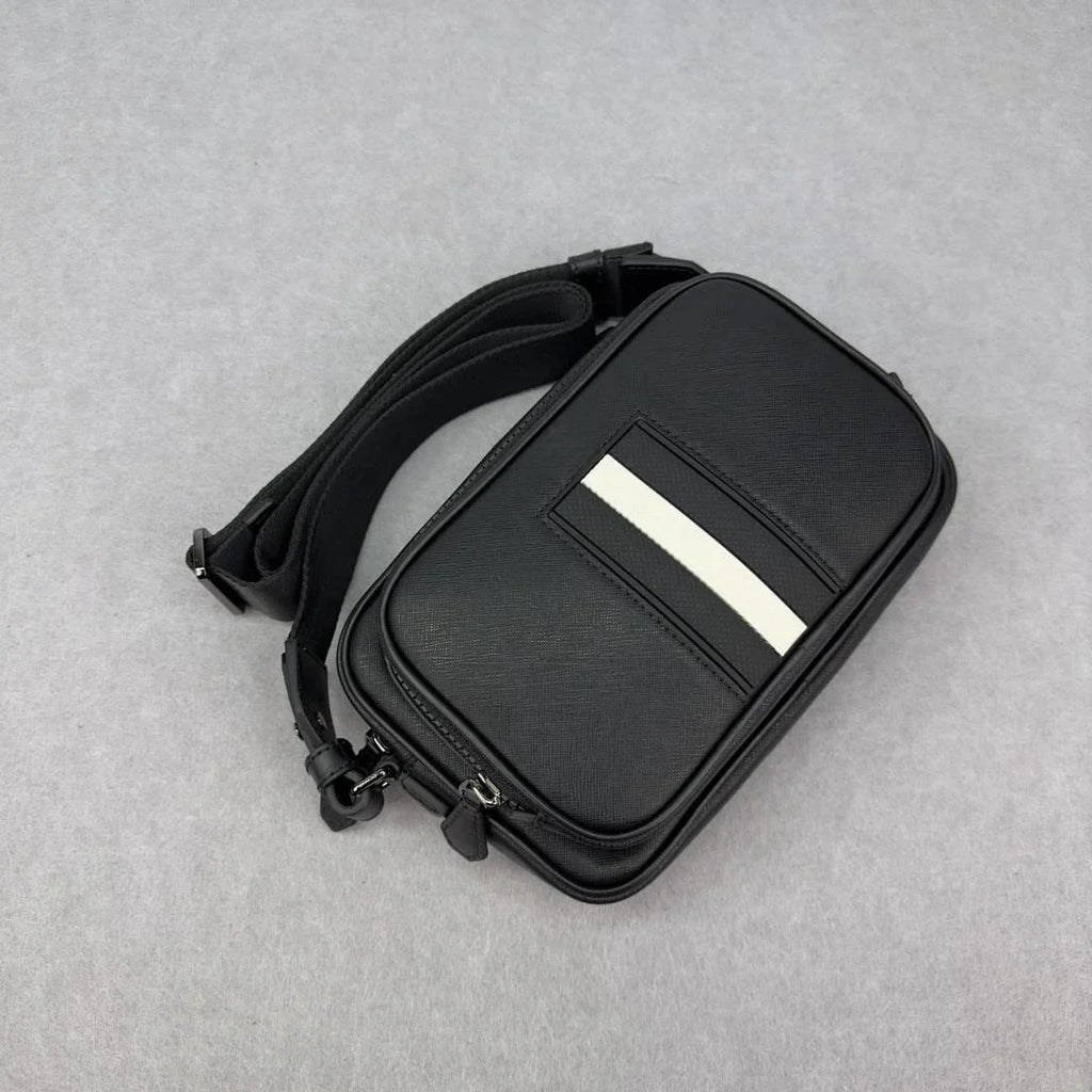 Bag Business Men's Bag Style Genuine Crossbody Bag Bag Commuter Quality Luxury Chest Shoulder Leather Casual High B Shoulder