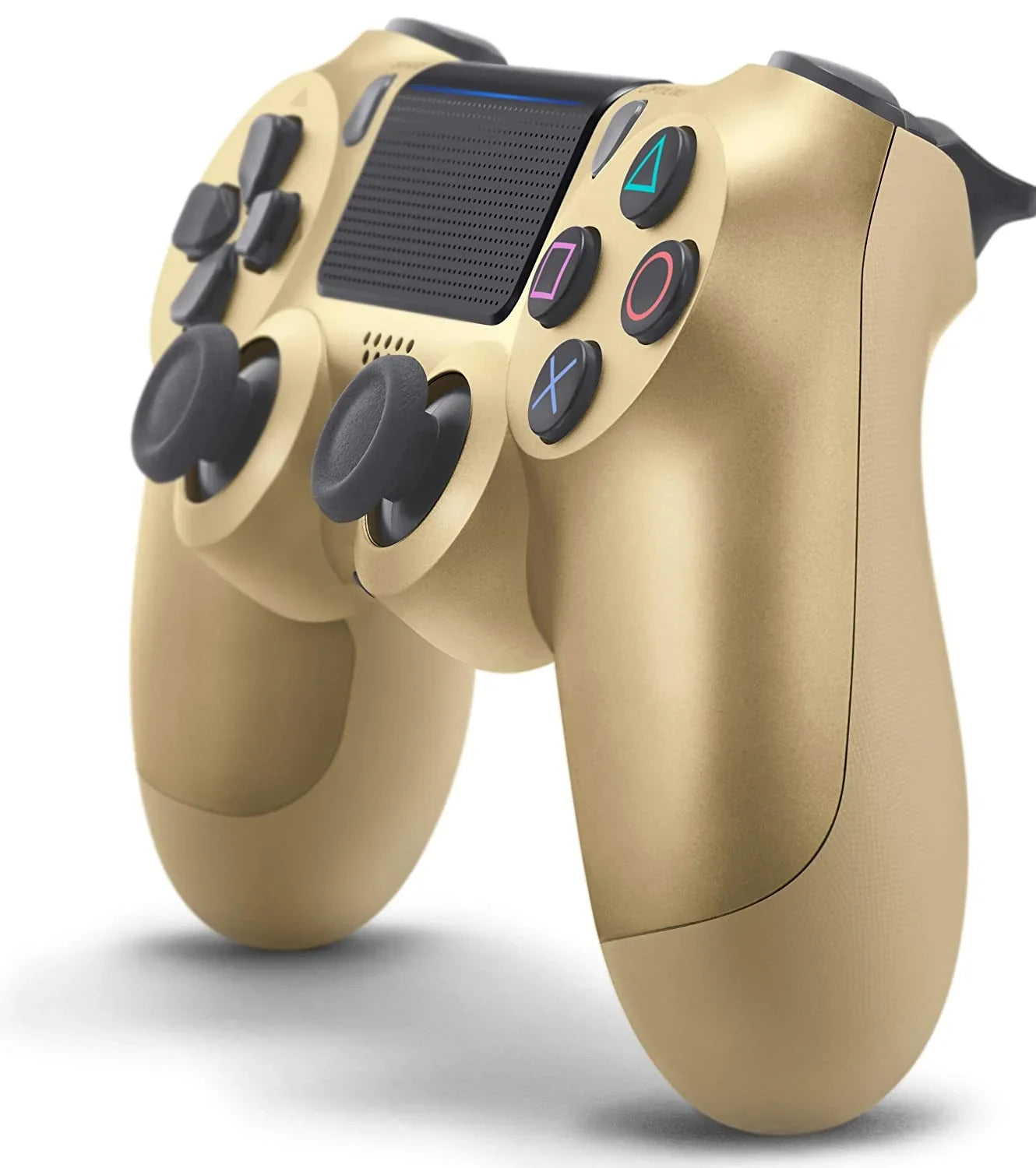 Gold BOLT Dual Controller Like Controller PS4 Chatpad Pre-Owned For Shock Bundle. AXTION (Refurbished: New) + Sony Black for Console PS4 Wireless Gaming