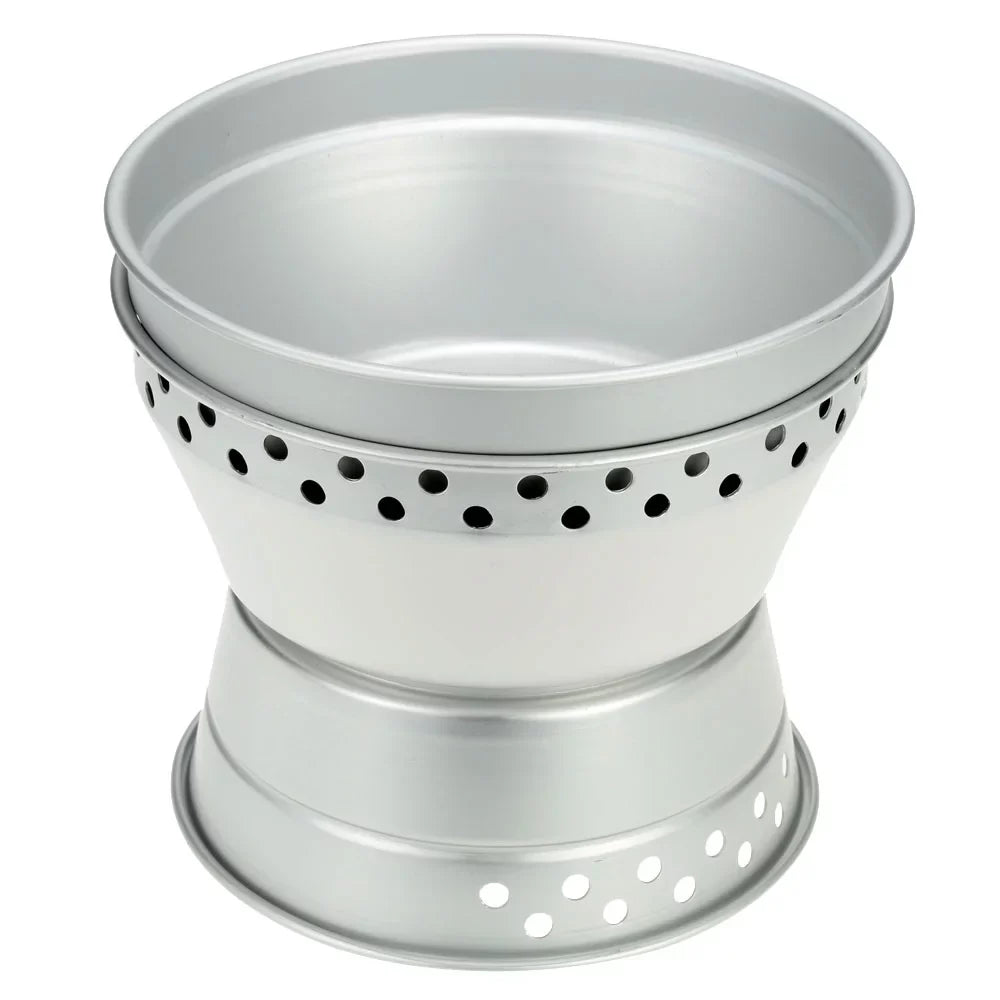 Picnic Kit with Set Backpacking Camping Pan Stand Mess Portable Stove Spirit Aibecy Cookware BBQ for Pot Cookware Hiking