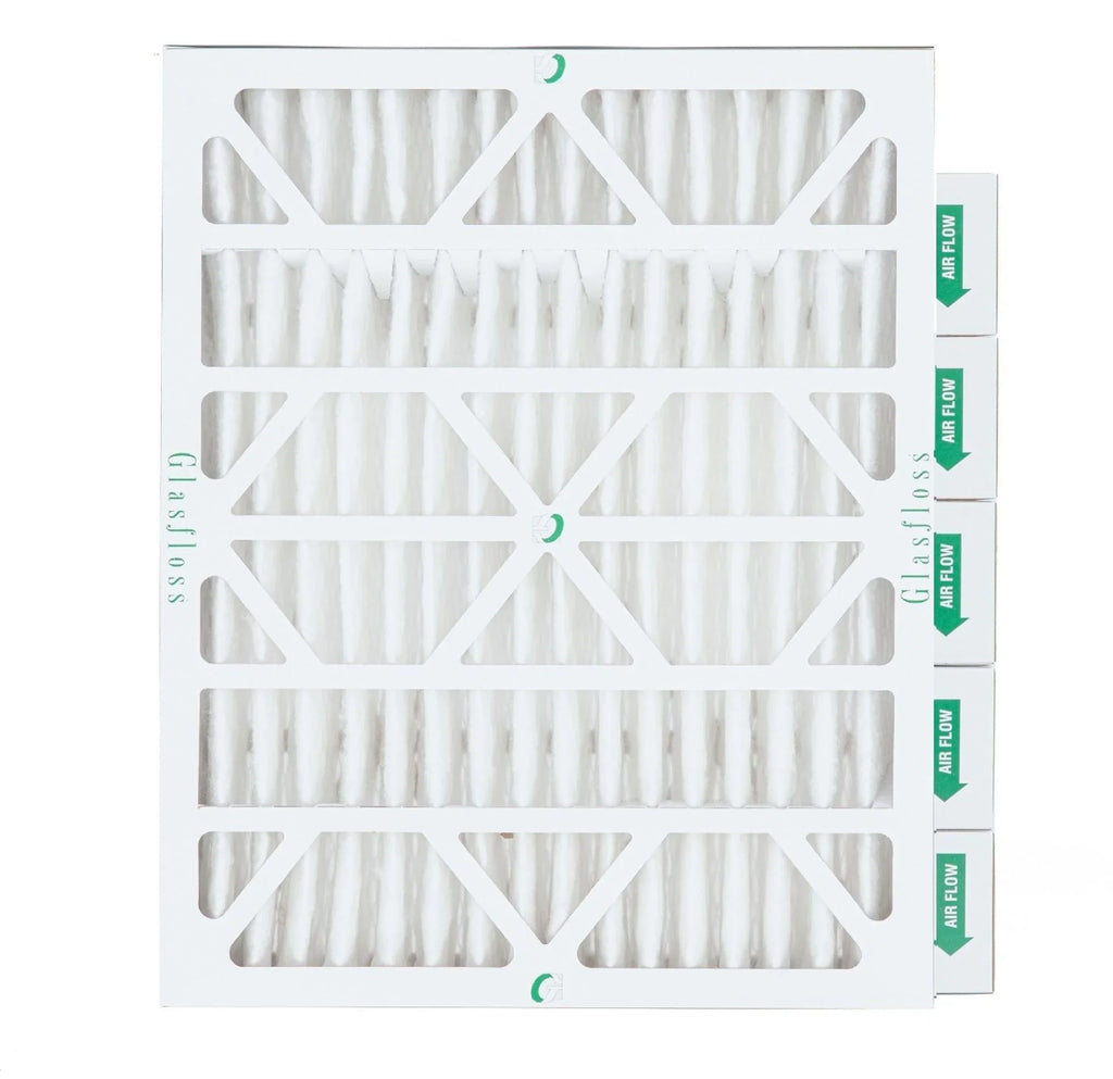 x Inch 4" Pleated 19-3/8 Actual Size: 23-3/8 Pack Air Filters Glasfloss. 10 by MERV 6 of x 20x24x4 3-3/4
