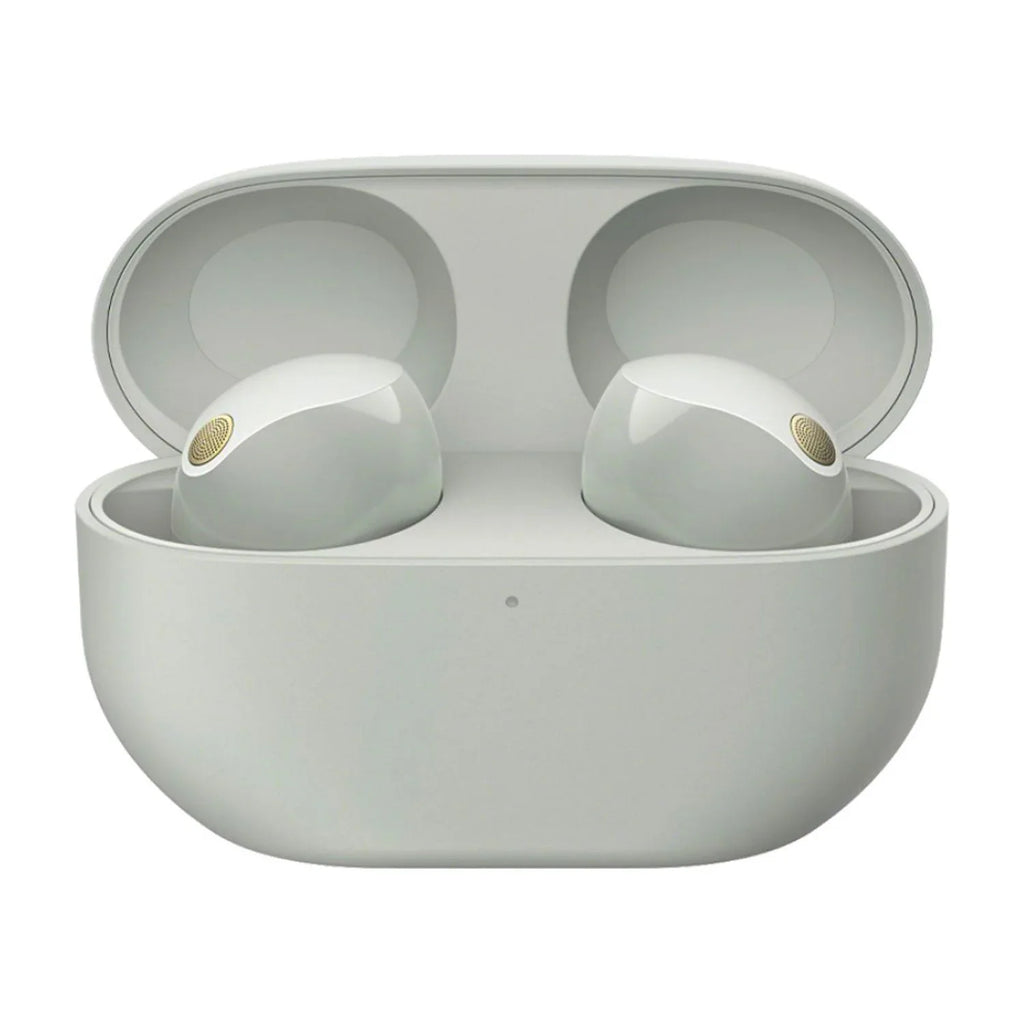 Sony Bundle Wireless Canceling Truly (Silver) Noise Earbuds WF-1000XM5