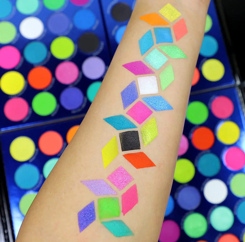 '- 24 Palette 0.63 Eyeshadow of Lights Cosmetics and Vibrant , Neon Pigment Rude Eye Shadow oz City