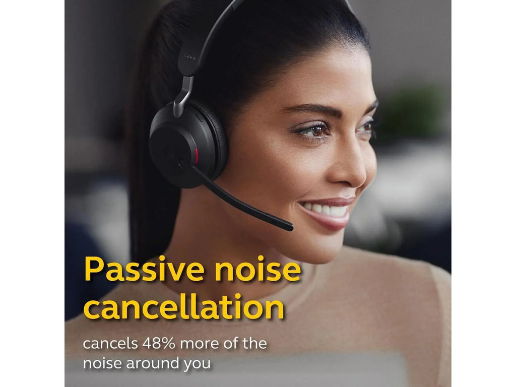 Headphones with Charging USB-C Jabra Music Headset MS 65 Stand Wireless Evolve2 Mono Black - /