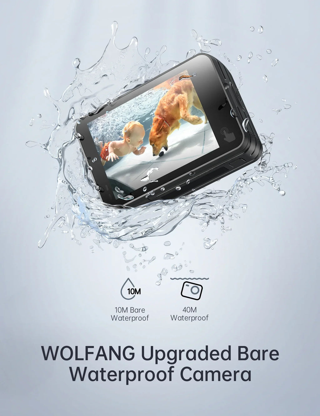 Adjustable 4K/60FPS/24MP 170° 40M Camera, Functions Wide Stabilization Anti-shake 3.0 Camera, Upgraded EIS Action Waterproof Angle Multiple