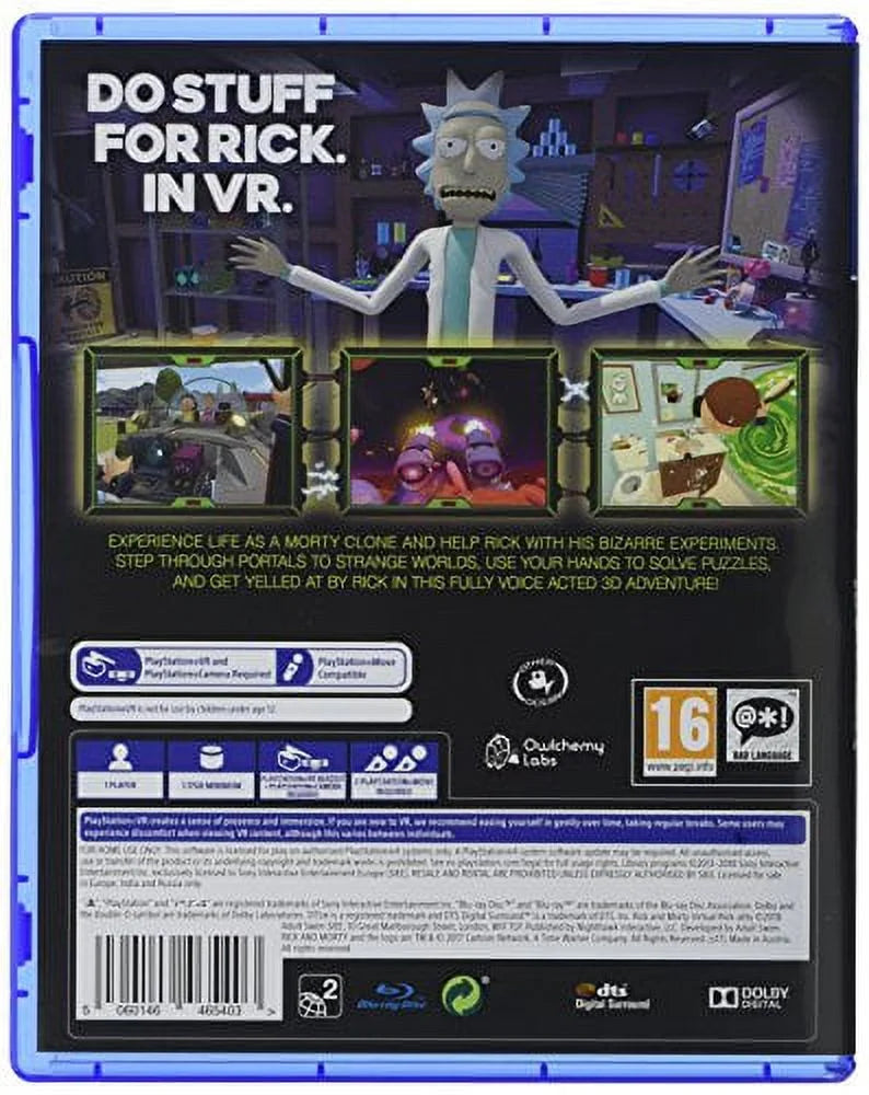 Morty Rick-Ality (PS4) and Virtual Rick
