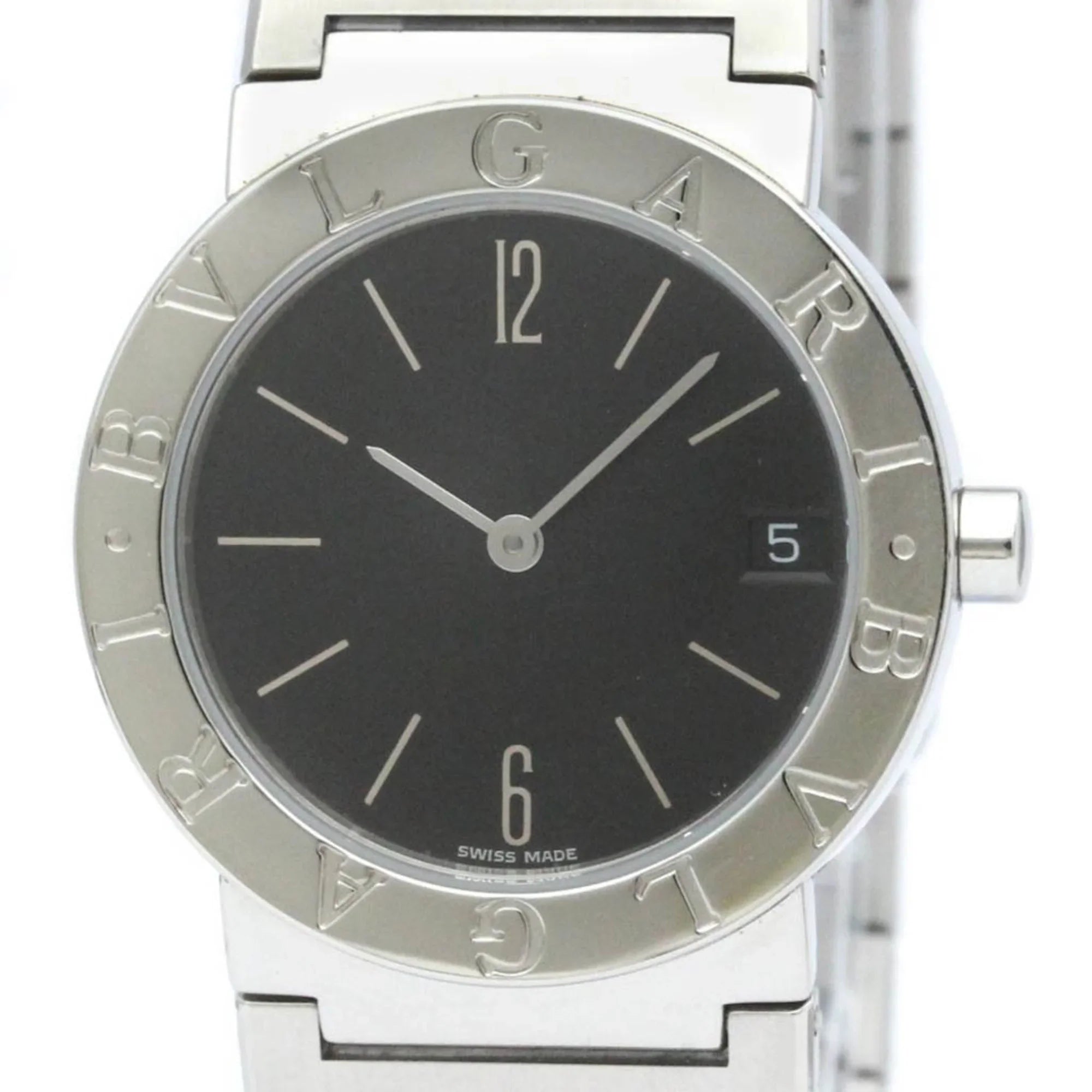 Pre-Owned BB30SSD BF565431 BVLGARI Unisex (Good) Watch Bvlgari Quartz Polished Bvlgari Steel