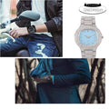 Full Out Dial Shiny 8967/ST10266 Hop Look and Bling Watch Watches Case, Diamond Nauti Designer Bling Hip Bracelet Iced