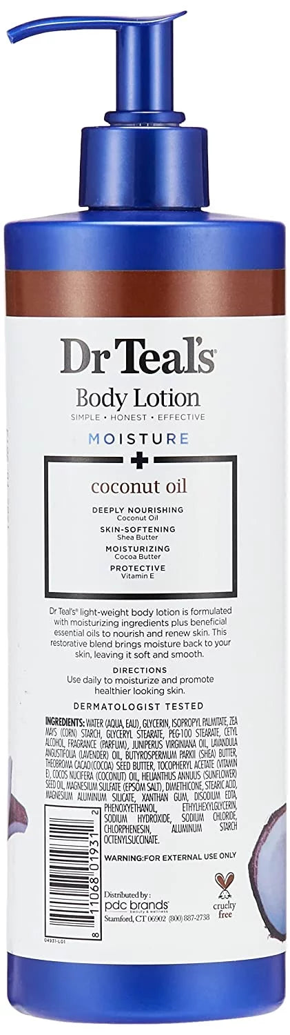 Oz, Plus Oil, Coconut Pack Nourishing 18 Moisture Body Dr 3 Teals Lotion,