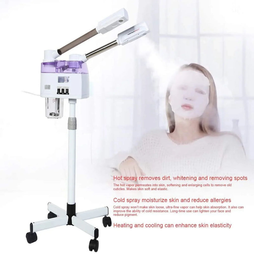 Care EU/US Machine 110/220V 2 Ozone Plug Device Beauty Ion Steaming Home Steamer Hot Spa Sparyer Facial Spray in 1 Skin Cold and