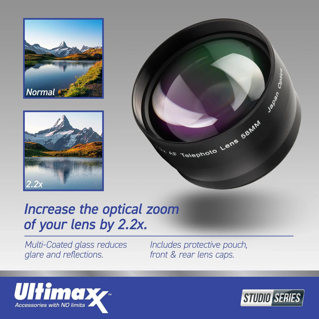 More UV 2.2x Lens & Water-Resistant - IF 24-85mm f/2.8-4D Attachment, Lens AF Protective Includes: Nikon Bundle) Advanced Lens Zoom Pouch, Telephoto Bundle (16pc Ultimaxx Filter