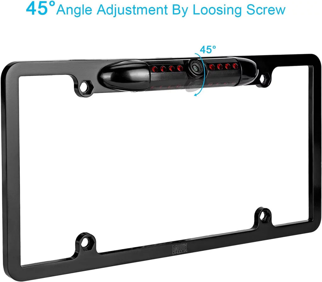 Black Backup Frame JVC License Camera Rearview KWM856BW KW-M856BW for Plate
