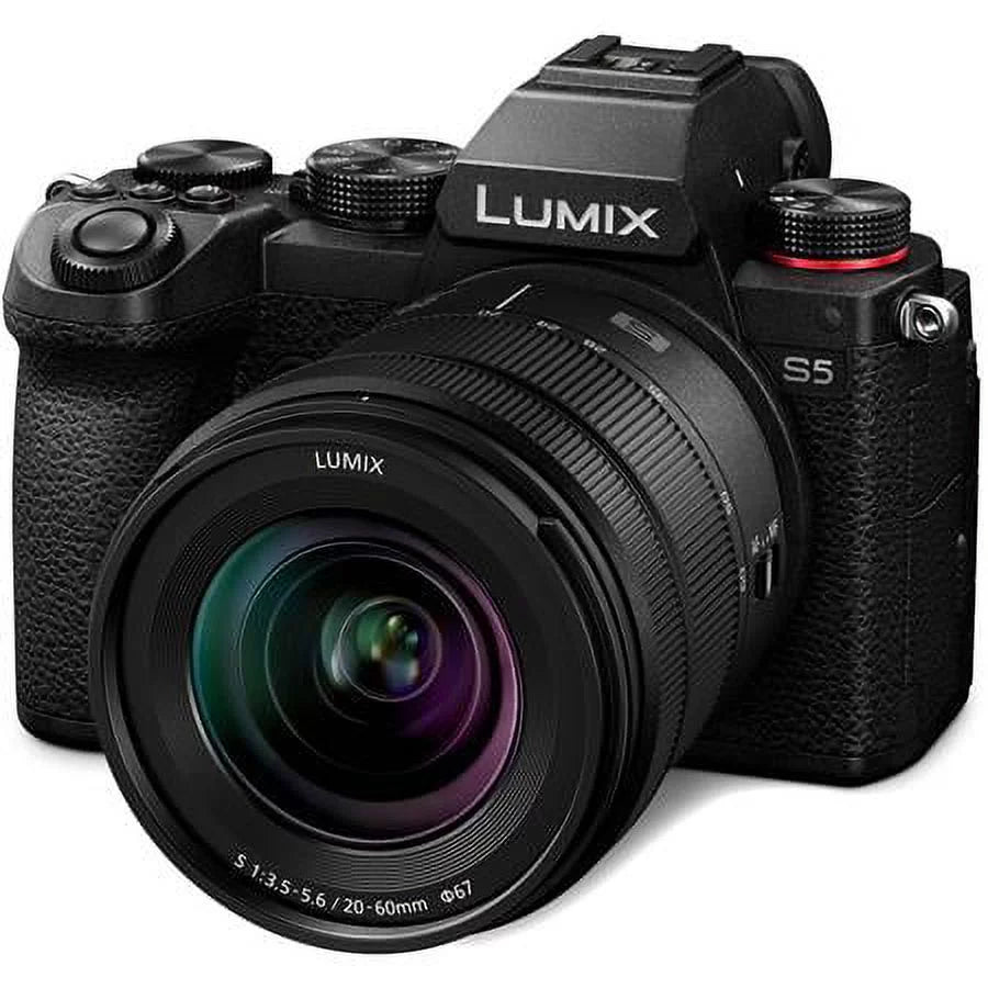 LUMIX 20-60mm Lumix Camera Lens S S and 85mm f/ Lumix with 1.8 L-Mount DC-S5 f/3.5-5.6 Mirrorless