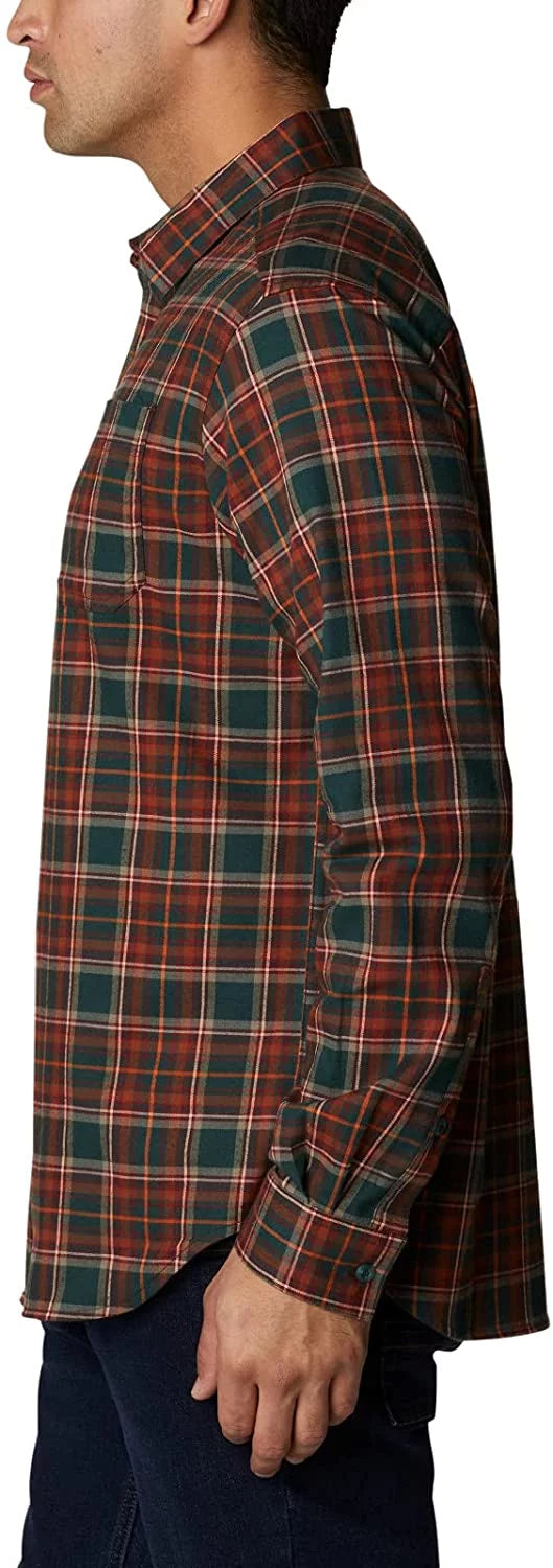 Long III Sleeve Ridge Vapor Spruce Columbia Tartan Mens Shirt X-Large Cs