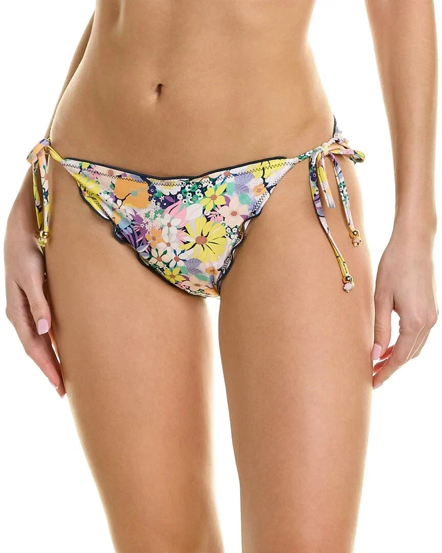 Bikini Yellow womens Shoshanna Lettuce Bottom, String XS,