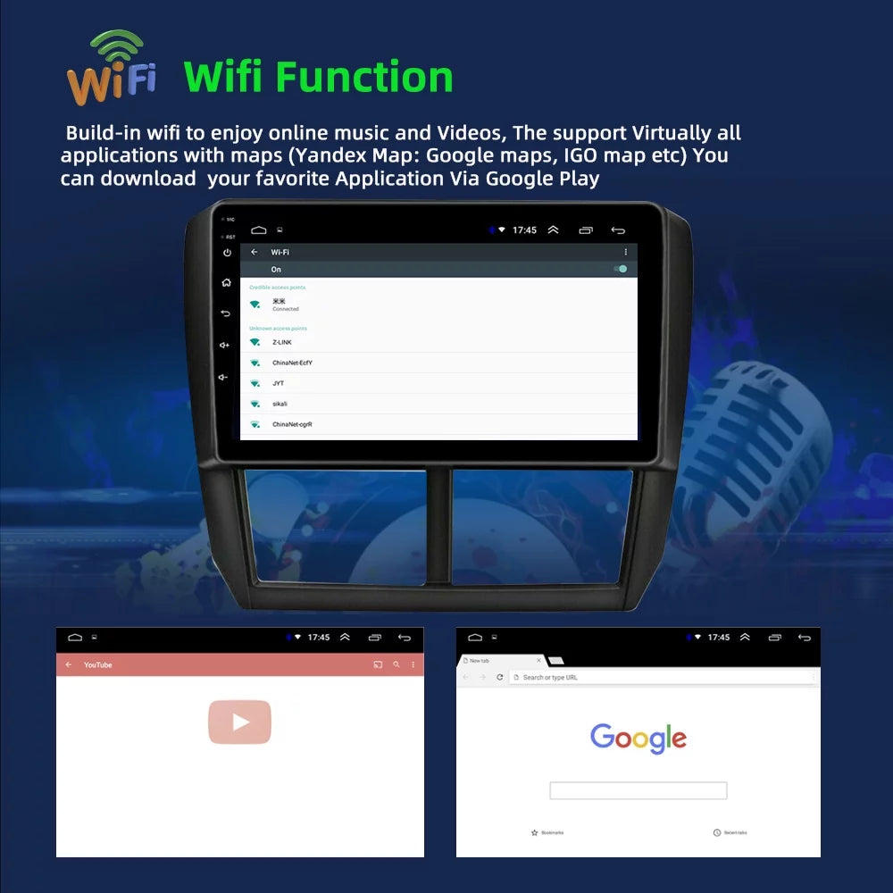 Subaru 10 9 Car Radio Auto Carplay 2008-2012 Player Bluetooth Android inch GPS Car Forester for Navigation JMANCE Android