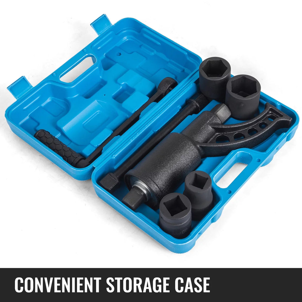 Lug 4 Labor Wrench Sockets Lugnuts Multiplier Torque Saving w/ Nut BENTISM Set Case 1:58
