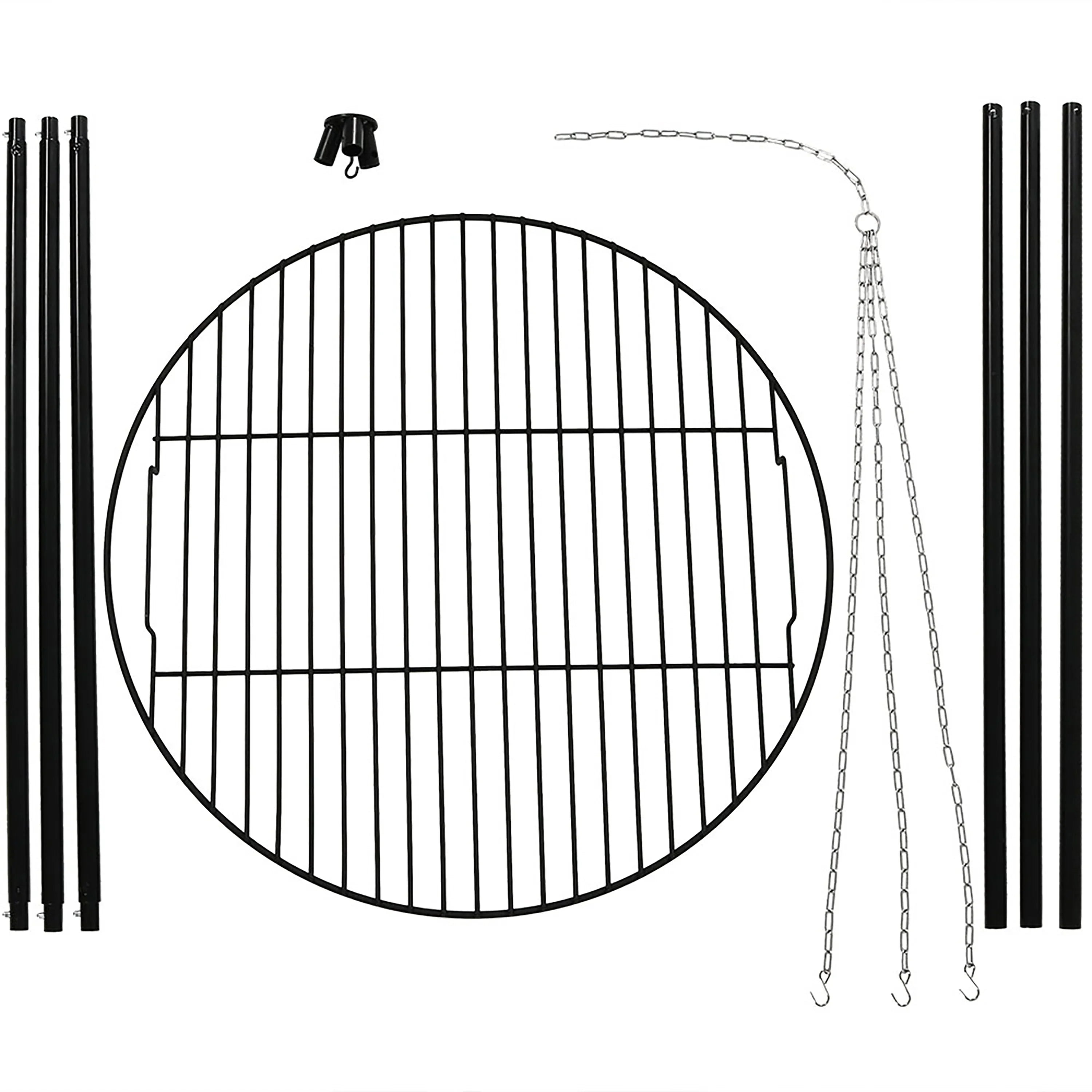 Grilling 22" Set with Diameter Sunnydaze - Cooking Grate Tripod