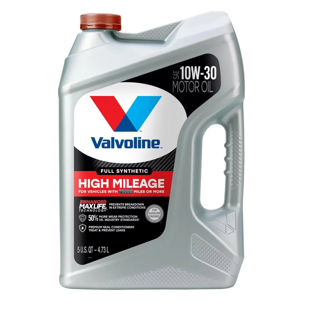 Mileage Jug, Pour Bottle, Valvoline 10W-30 - Motor EZ sold Quart Synthetic High 5 each by Oil, Full