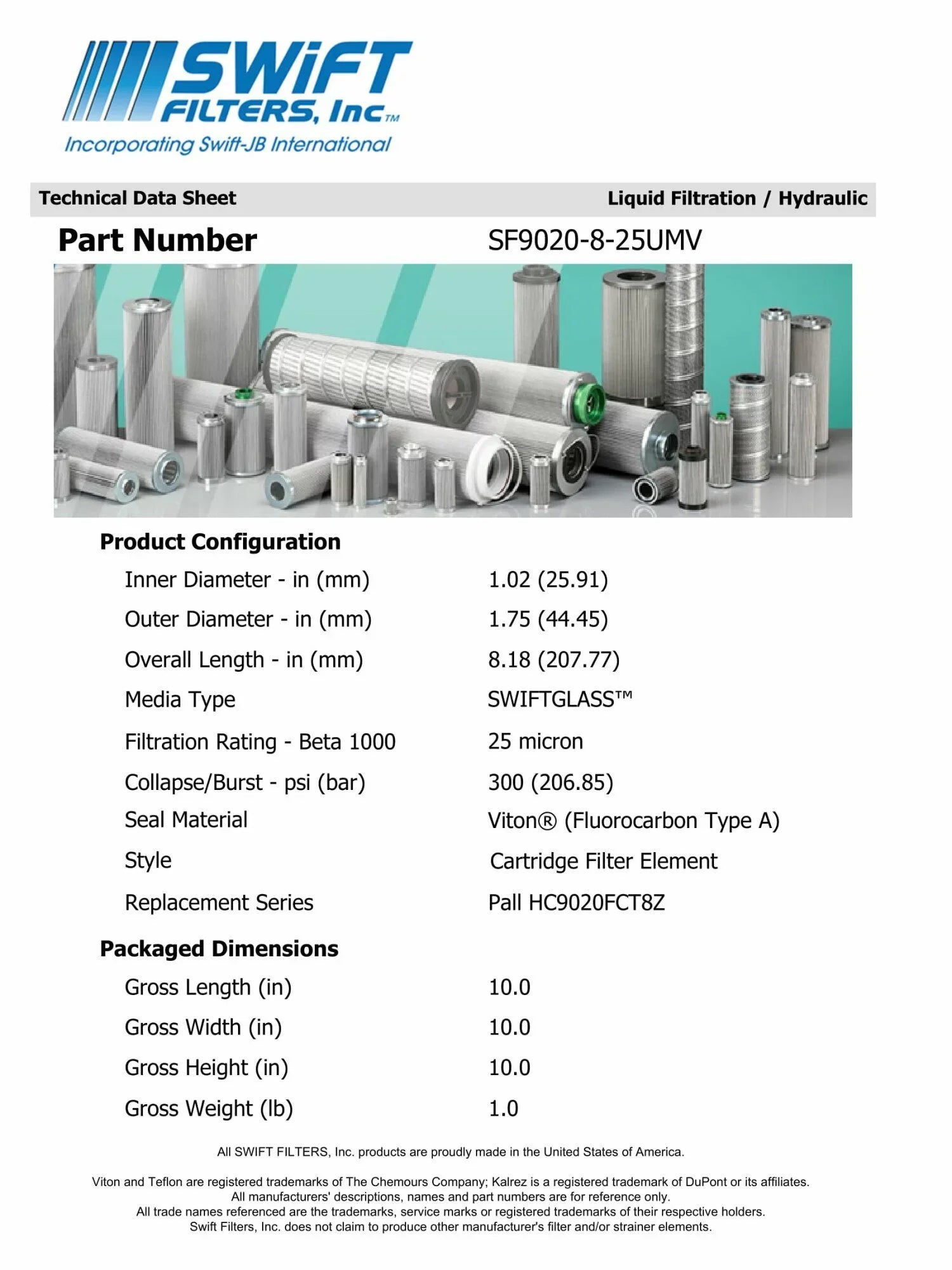 25 Interchange Element Construction Direct P-TMA-3-25C TAISEI KOGYO Microglass Micron for Cartridge Filter