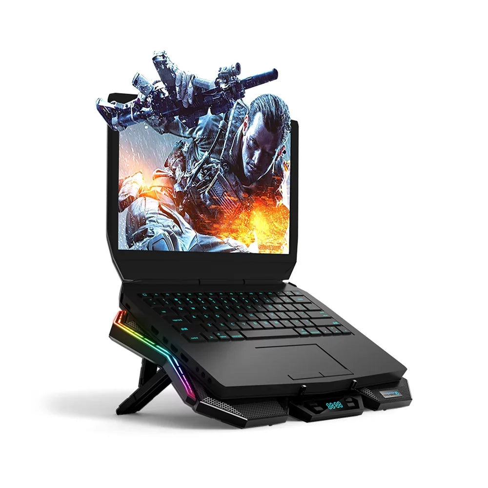 Laptop Mute COOLCOLD 6 Design Cooler Wind with Fans, Adjustable and Speed, Stand K40