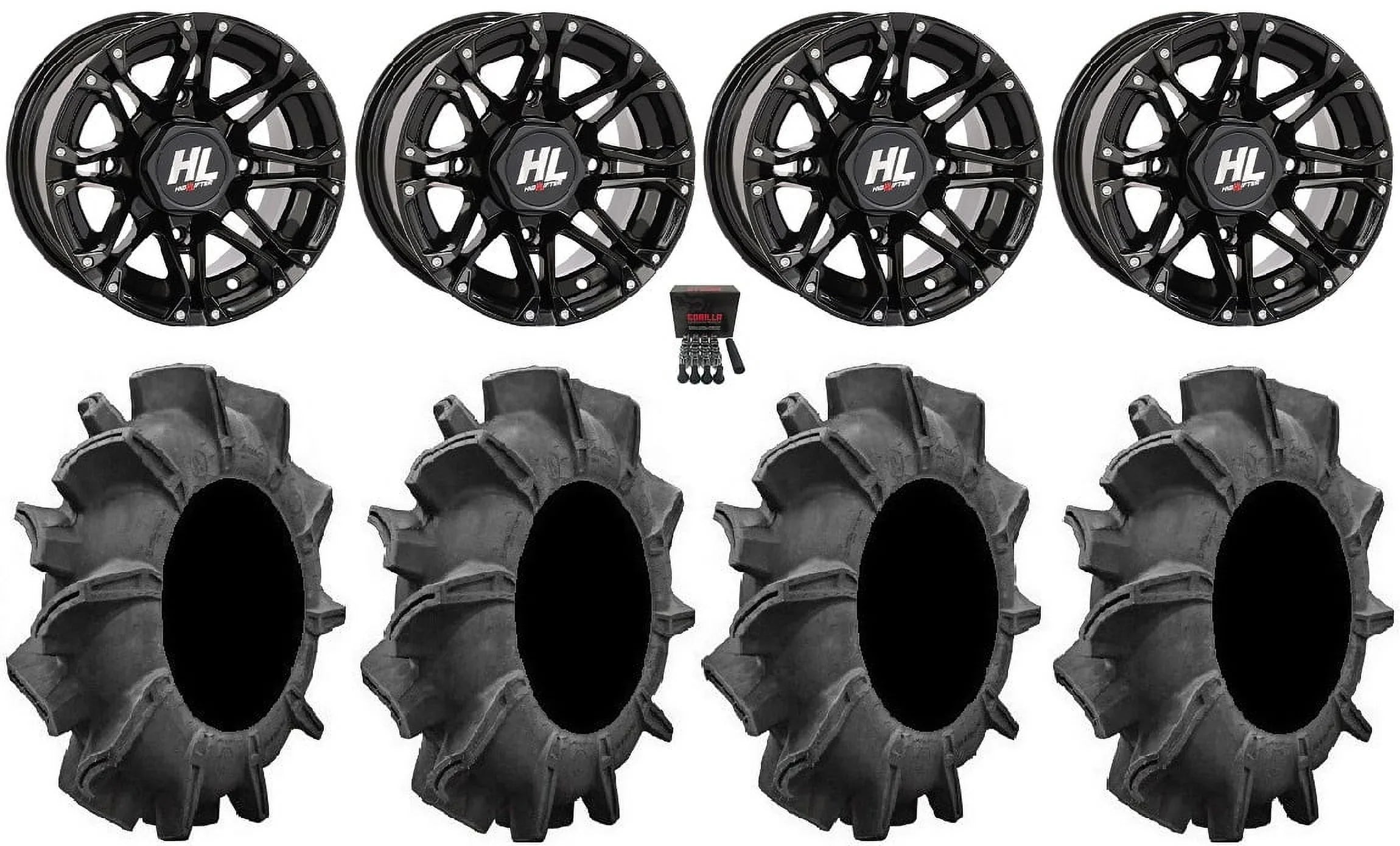Teryx Lifter HL3 High Black Wheels 14" Kawasaki 29.5" Tires Mule Assassinator