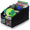 for Toys, Books, for Stitching Gear Compartments Maps, with Front/Backseat Lusso Storage Kids Car Black Games and Magazines, Featuring Great Adults, 8 Organizer Seat More Tissues, Documents,