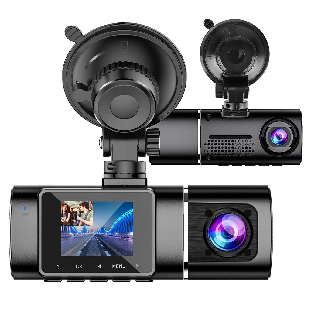 Loop Cabin Car Cam Driving Inside Camera IR 24H Dual Night Front Recording Parking Camera, TSV Recorder, Cam Dash G-Sensor Car Dash with Vision, Mode, 1080P