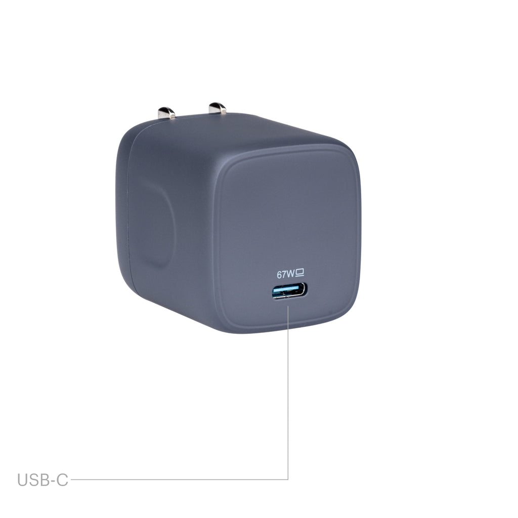 Apple,Dell,HP,Asus,Acer,Lenovo,Grey with Port, 1 GAN Charger Laptop USB-C for Compatible 67W onn.