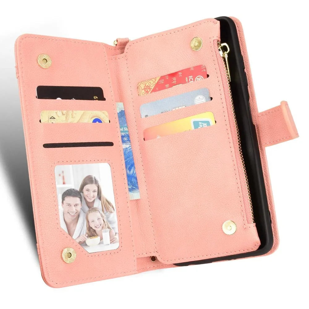 Holder Card Wallet Leather Leather Zipper X9 Flip Magnetic for Ulefone Armor Cover PU Case