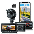 Camera and GPS Camera WiFi UHD Night Dash Card Cam, Inside Front 4K IR with Vision Car 64GB Dash TOGUARD
