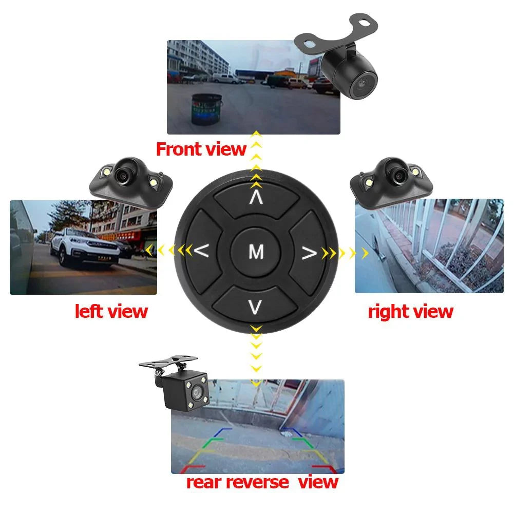 Car 5in DVR Recording Bird 360 System with Camera Degree Jocestyle Cam 4 View Monitor