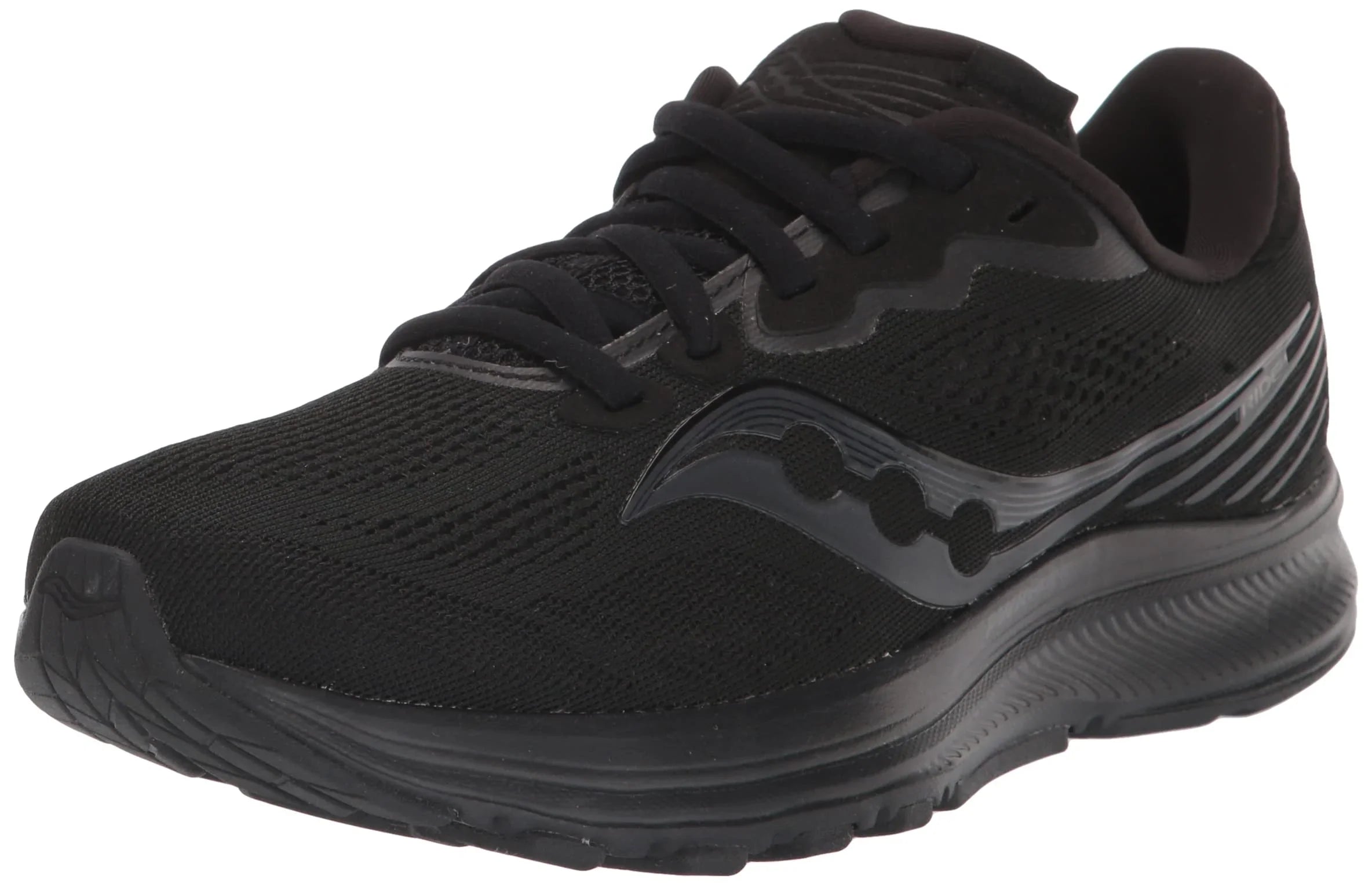 TRIPLE Women's Shoe, Saucony Running 7.5 14 Ride BLACK,