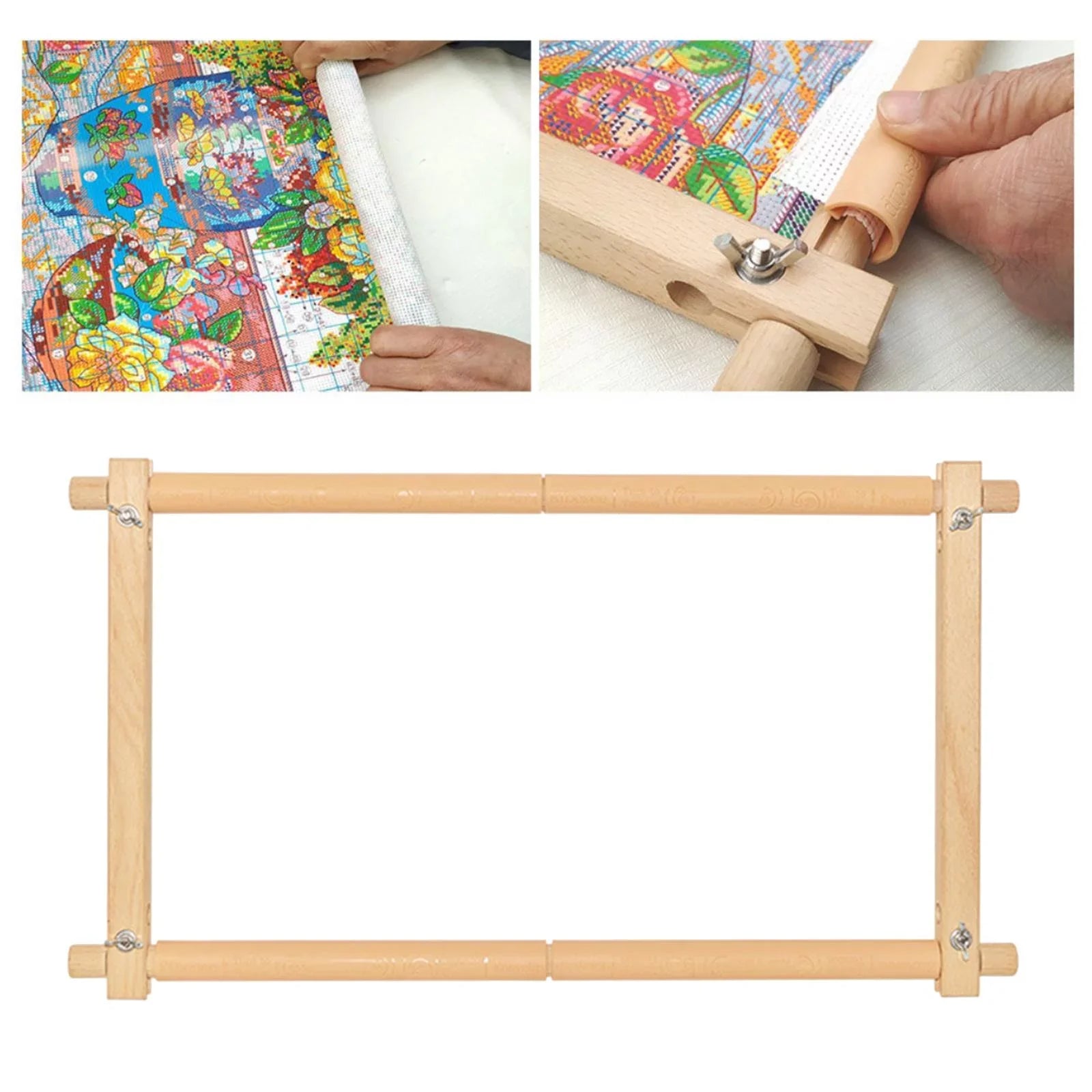 Tapestry Quilting Embroidery 1X Stitch Holder Cross Hoop Frame Scroll