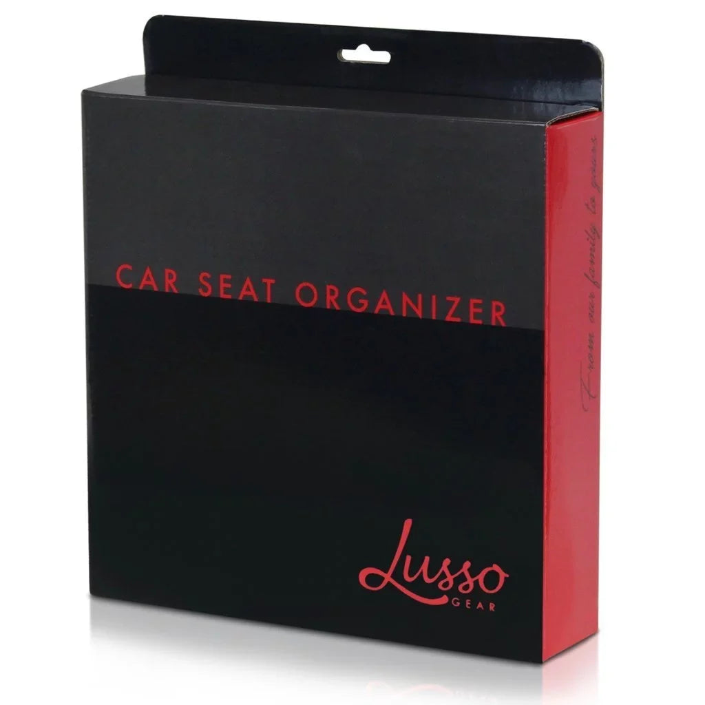 for Toys, Books, for Stitching Gear Compartments Maps, with Front/Backseat Lusso Storage Kids Car Black Games and Magazines, Featuring Great Adults, 8 Organizer Seat More Tissues, Documents,