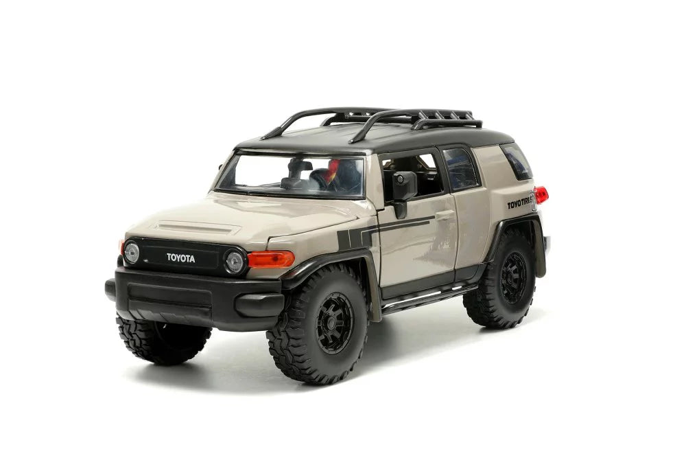 Jada w/ Toyota scale 1/24 Roof Rack Cruiser Diecast Beige Toys FJ Car 34008 - - and Extra Wheels,