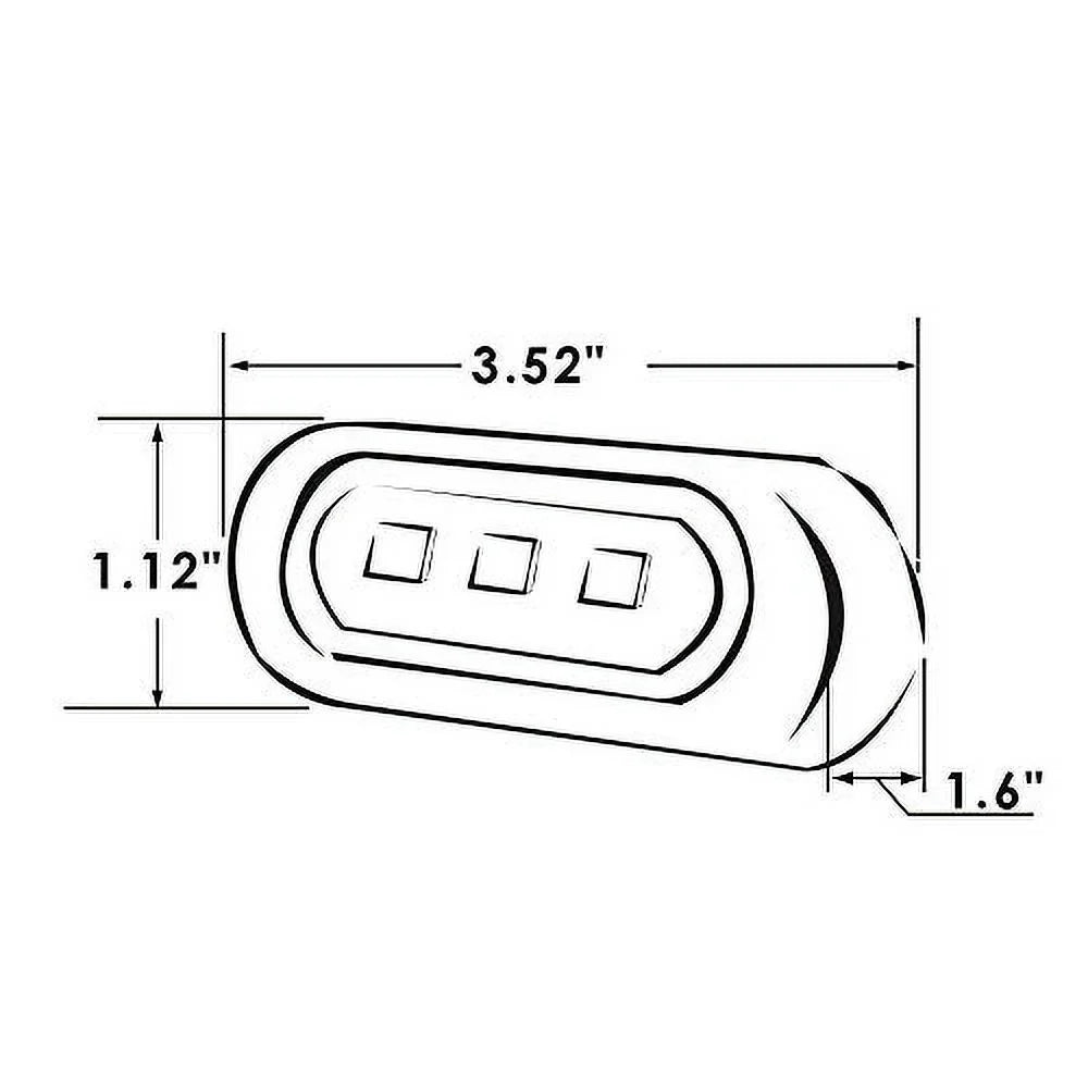 Select Watertight Light, (X002CI1LVV) Surface Inc Steel Light (Bracket Mount) Stainless Mount with LED ITC Bezel Exterior LED Backup/Flood/Docking Marine/RV Manufacturers'