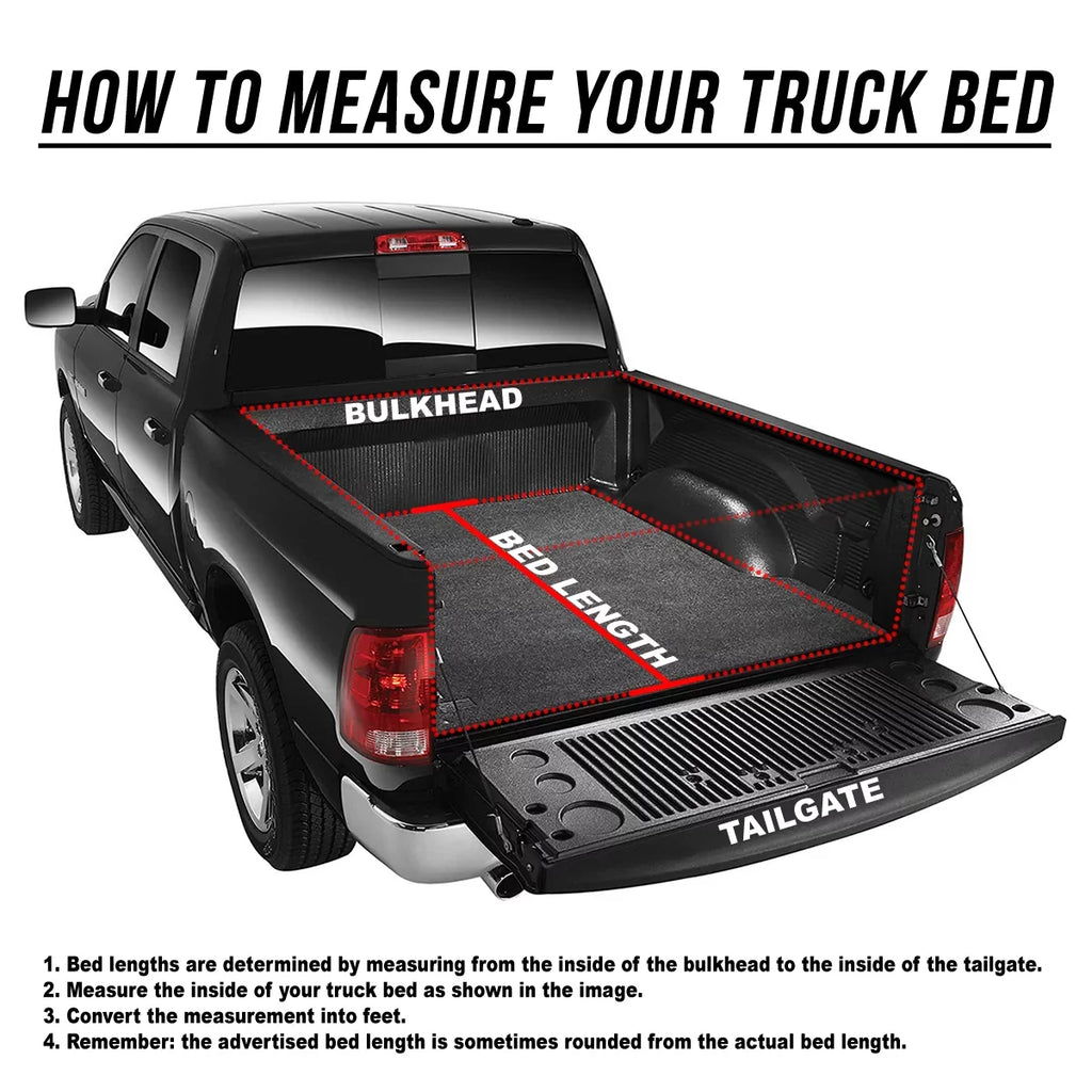 Auto Drive Bed Bed Soft 6.5Ft Fits Tonneau Tri Tundra Cover 22-23 Fold Truck Toyota