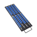 Industrial 80 Rail Socket Rack Mountable Holder Sliding HEMOTON ABS Wrench Organize Socket Storage