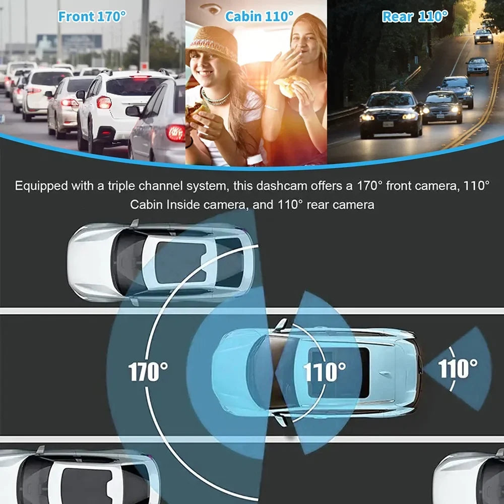 Vision 4in Video 1080+720+480P Cameras Car Rear Cameras Cam Mirror Video 4in 4in Cam Inside Car Rear 1080+720+480P Car Rearview Car Dash Aumotop Inside Dash 3 Safety 3 Camera,Cameras 1080+720+480P