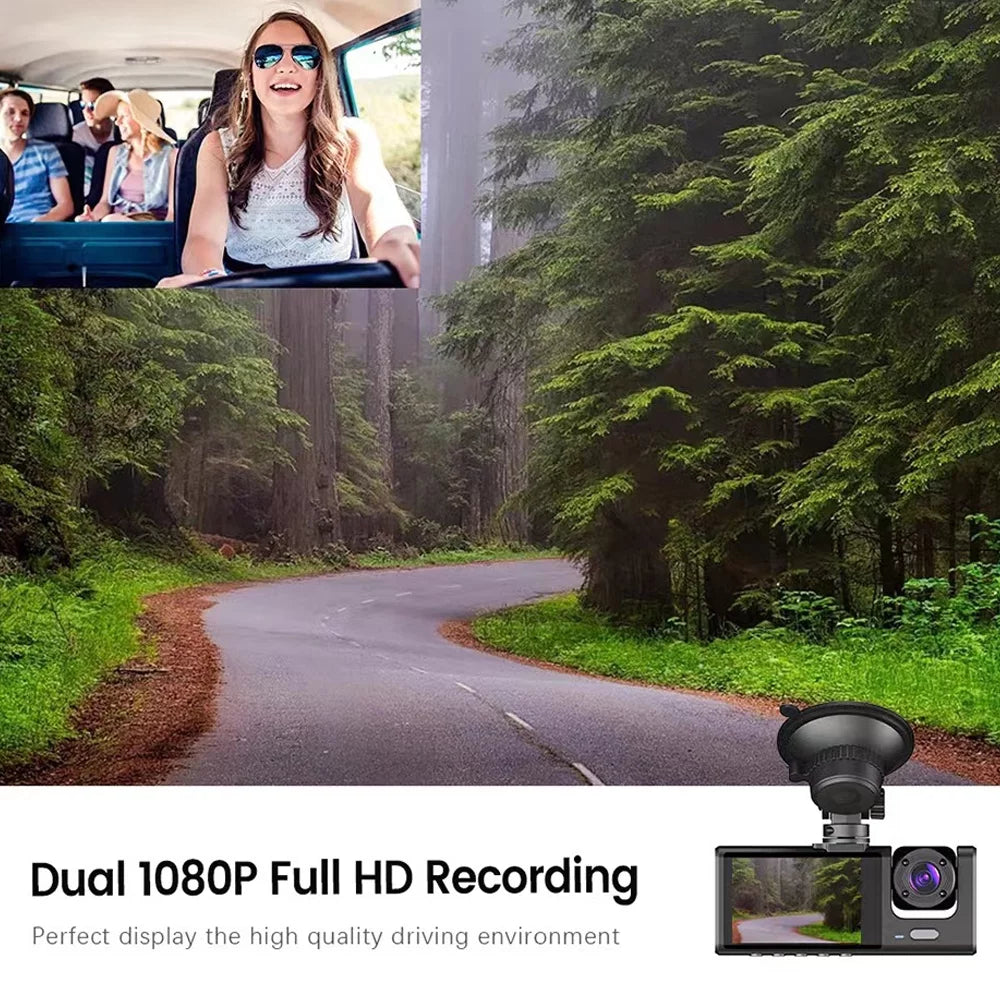 Recorder Driving Clear Auto ammoon Dash WiFi, for Safety 3 Video Cam Camera with Car