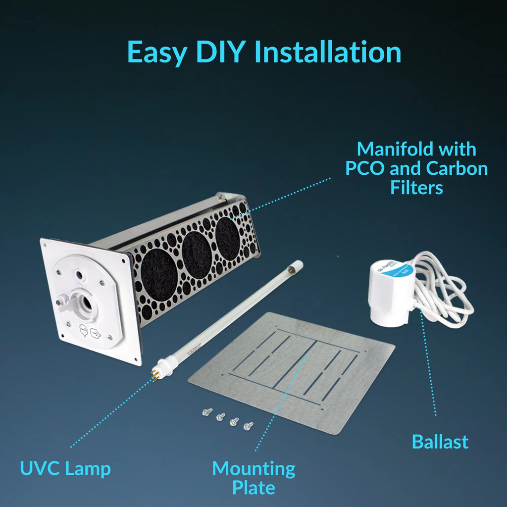 Features Haven Powerful PCO, Filters Min. HVAC as Carbon as Installs Lamp, Air Little 15 Health a Purifier & Air in Plus UVC