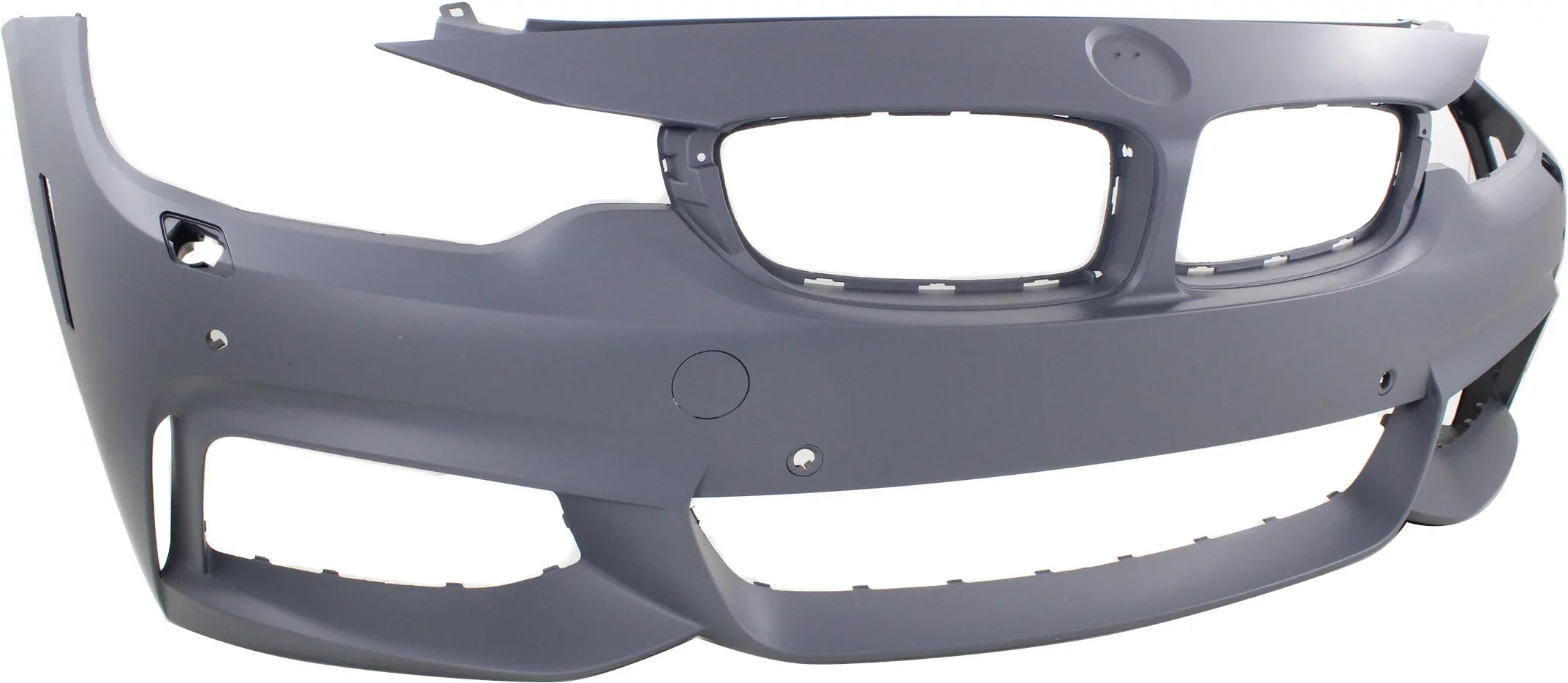 BMW Primed 4-SERIES HLW For M with Sport BUMPER Sensor COVER with Holes/Cam Front 2014-2018 Compatible Line Conv/Coupe/HB PDC