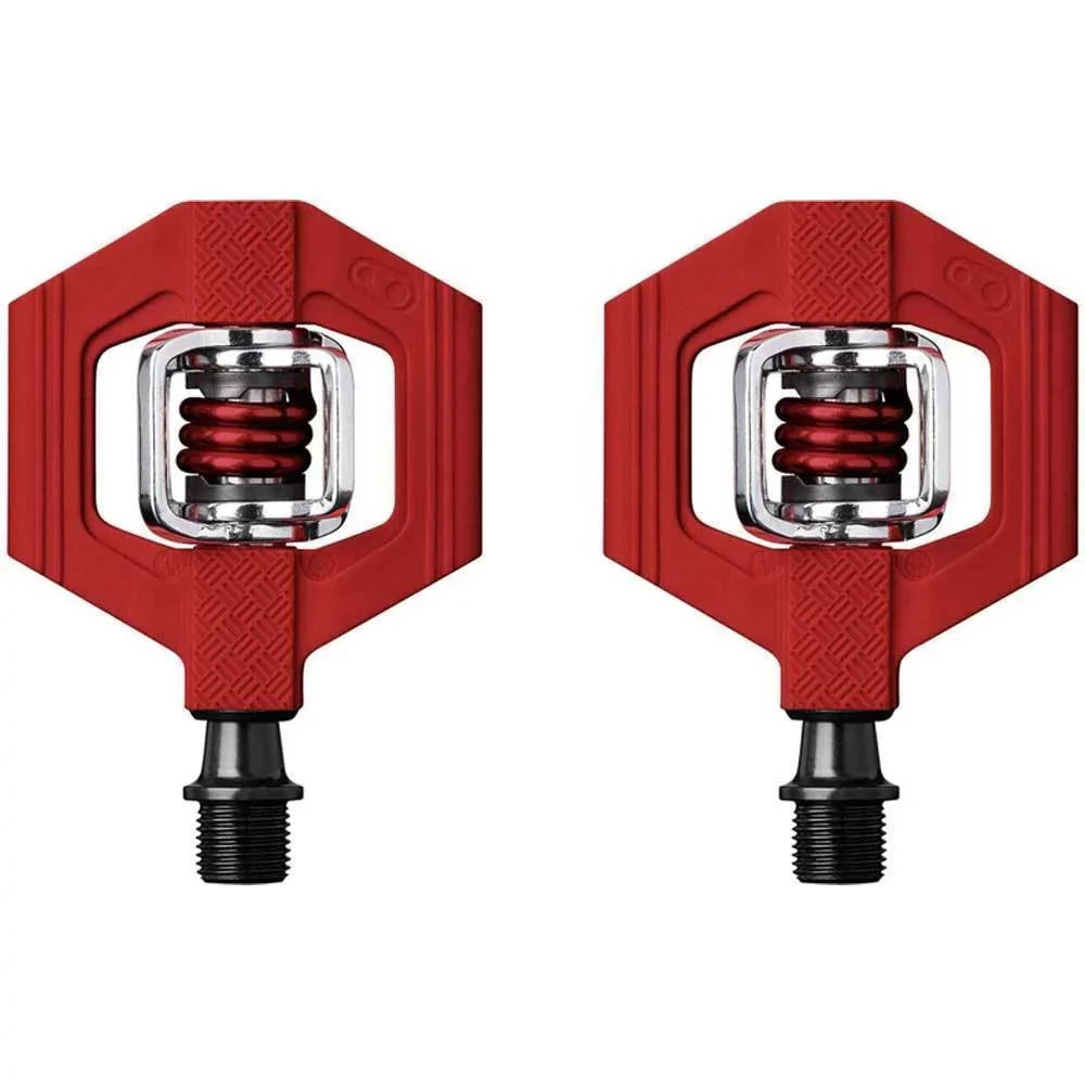Shoe Shields and Cleats Candy Bundle Bike with Crankbrothers 1 Pedals (Red)