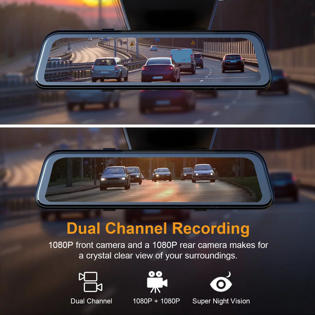 with M2 Smart Mirror Cam BSD Rexing ADAS Dash