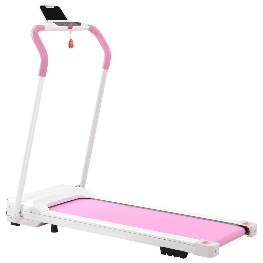 Motorized Exercise Walking, Electric Treadmill Treadmill Home Treadmill Fitness Machine White&Pi for Workout Running Gym Installation Compact Home Required, Portable No for Folding Treadmill