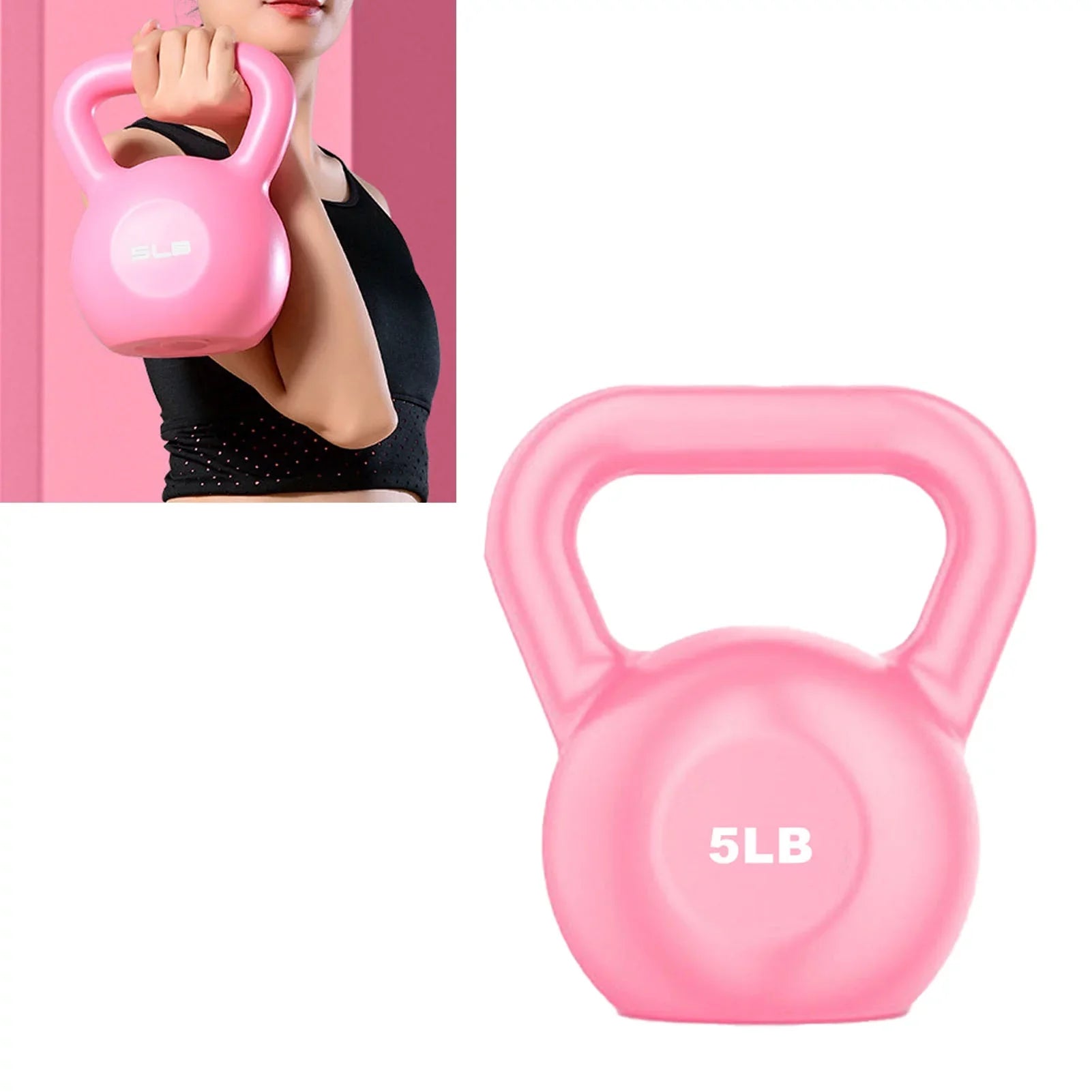 Weight Strength Men Functional Women PE for Fitness Plyometrics Pink for Goldmeet 5LB Exercises Kettlebell Training