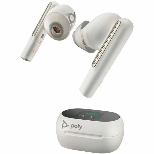 ft Wireless 60+ - 9.8 Poly 20 - In-ear UC - Binaural White - Stereo, Sand - - Hz Mono - True - - Free kHz - Canceling Noise 20 Earbud - Earset Voyager Bluetooth