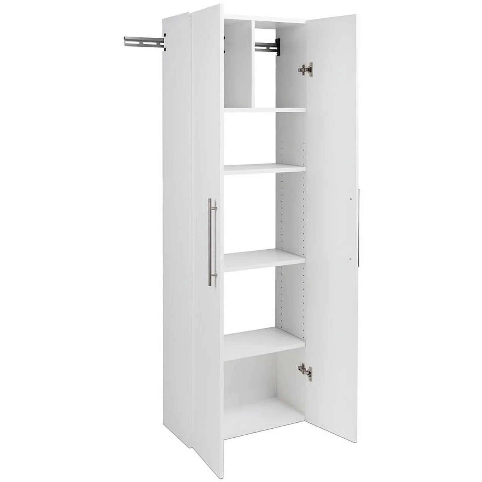 72" Garage Piece Wall Cabinet Row Large in Pemberly White Set Mounted 3
