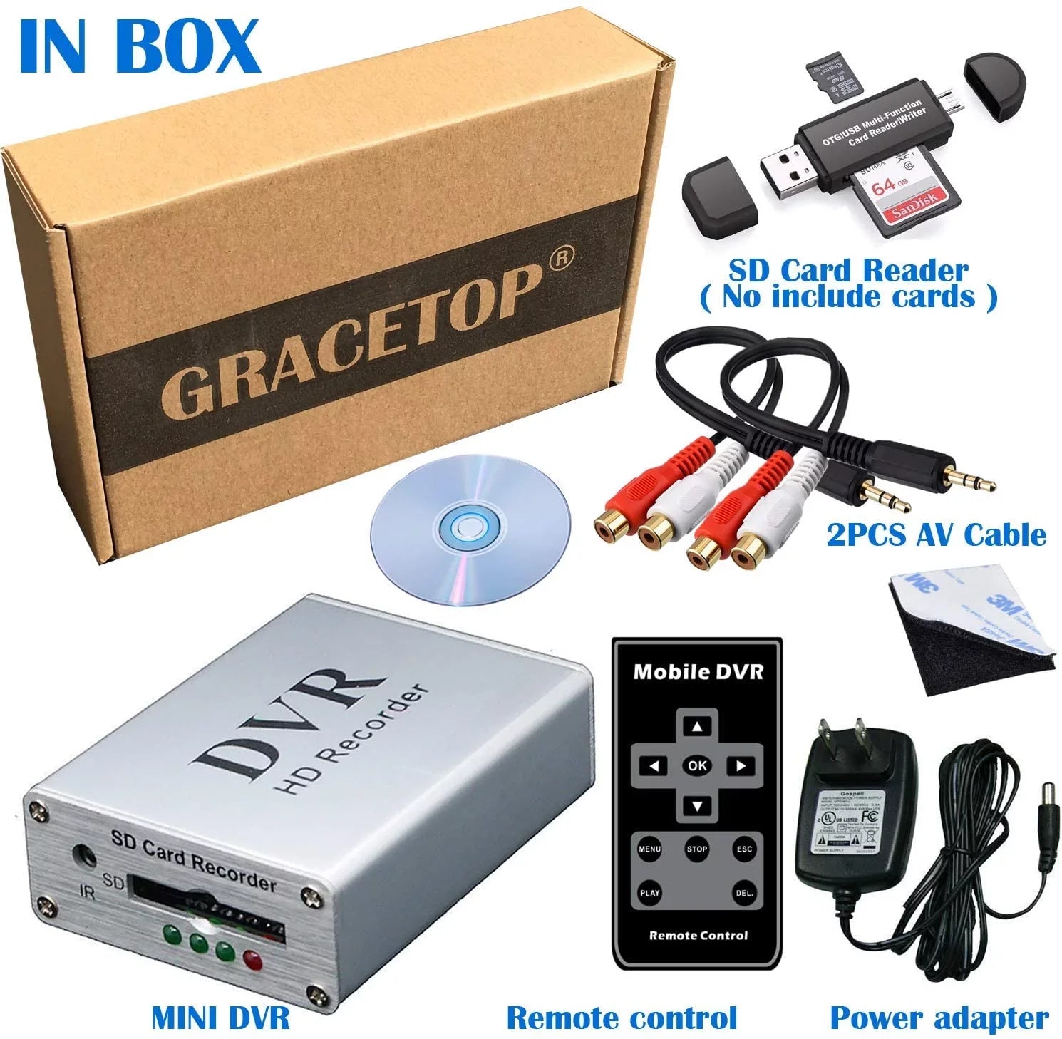 for Card FPV Reader, Video Car Digital SD DVR Camera SD CH1 MPEG-4 Hi8 with Card Box Camcorder Real-time Mini Camera DVD Recorder TV