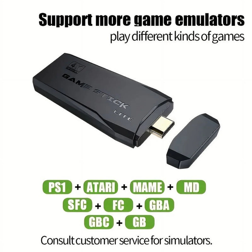 Output 9 HDMI 4K - Console Game Retro 64GB, Emulators, Wireless